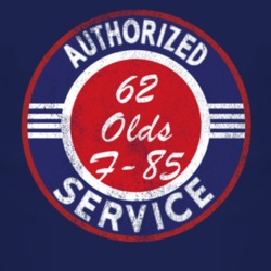 Authorized Service 1962 Oldsmobile Olds F-85 Distressed Look Dark T Sh