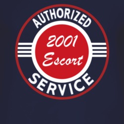 Authorized Service 2001 Escort Dark T Shirt