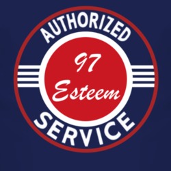 Authorized Service 1997 Chevy Esteem Dark T Shirt