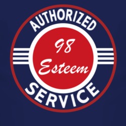Authorized Service 1998 Chevy Esteem Dark T Shirt