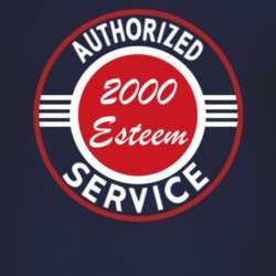 Authorized Service 2000 Chevy Esteem Dark T Shirt