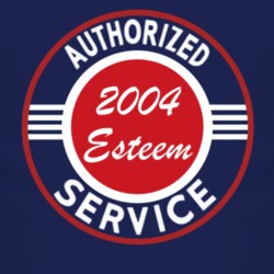 Authorized Service 2004 Chevy Esteem Dark T Shirt