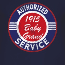 Authorized Service 1915 Chevy Baby Grand Distressed Look Dark T Shirt