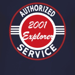 Authorized Service 2001 Explorer Dark T Shirt