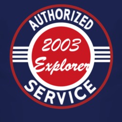 Authorized Service 2003 Explorer Dark T Shirt