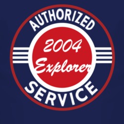 Authorized Service 2004 Explorer Dark T Shirt