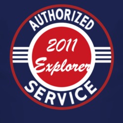 Authorized Service 2011 Explorer Dark T Shirt