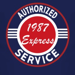 Authorized Service 1987 Chevy Express Dark T Shirt