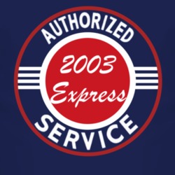 Authorized Service 2003 Chevy Express Dark T Shirt