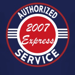 Authorized Service 2007 Chevy Express Dark T Shirt
