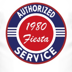Authorized Service 1980 Fiesta T Shirt