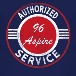 Authorized Service 1996 Aspire Distressed Look Dark T Shirt