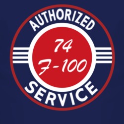 Authorized Service 1974 F-100 Dark T Shirt