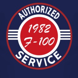 Authorized Service 1982 F-100 Dark T Shirt