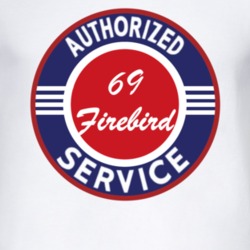 Authorized Service 1969 Pontiac Firebird T Shirt