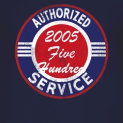 Authorized Service 2005 Five Hundred Distressed Look Dark T Shirt