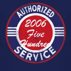 Authorized Service 2006 Five Hundred Distressed Look Dark T Shirt