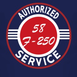 Authorized Service 1958 F-250 Dark T Shirt