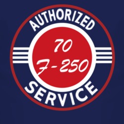 Authorized Service 1970 F-250 Dark T Shirt