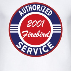 Authorized Service 2001 Pontiac Firebird T Shirt