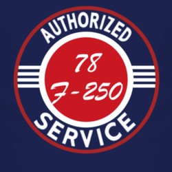 Authorized Service 1978 F-250 Dark T Shirt