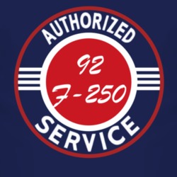Authorized Service 1992 F-250 Dark T Shirt