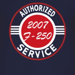 Authorized Service 2007 F-250 Dark T Shirt