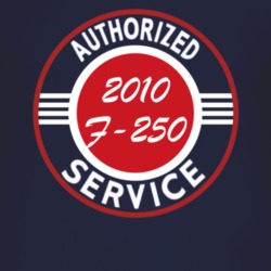 Authorized Service 2010 F-250 Dark T Shirt