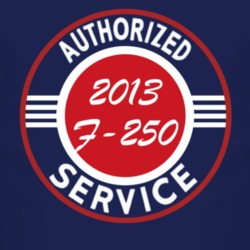 Authorized Service 2013 F-250 Dark T Shirt
