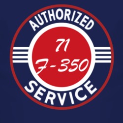 Authorized Service 1971 F-350 Dark T Shirt