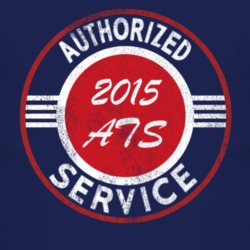 Authorized Service 2015 Cadillac ATS Distressed Look Dark T Shirt