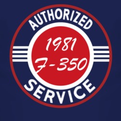 Authorized Service 1981 F-350 Dark T Shirt