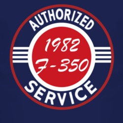 Authorized Service 1982 F-350 Dark T Shirt