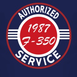 Authorized Service 1987 F-350 Dark T Shirt
