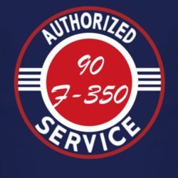 Authorized Service 1990 F-350 Dark T Shirt