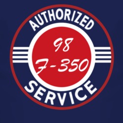 Authorized Service 1998 F-350 Dark T Shirt