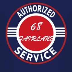 Authorized Service 1968  FAIRLANE Dark T Shirt