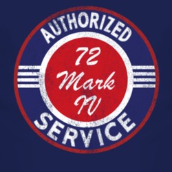 Authorized Service 1972 Lincoln Mark IV Distressed Look Dark T Shirt