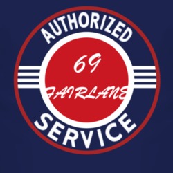 Authorized Service 1969  FAIRLANE Dark T Shirt