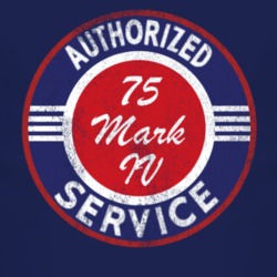 Authorized Service 1975 Lincoln Mark IV Distressed Look Dark T Shirt