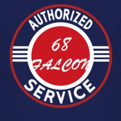 Authorized Service 1968  FALCON Dark T Shirt