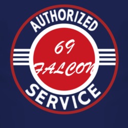 Authorized Service 1969  FALCON Dark T Shirt