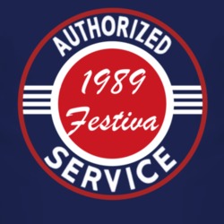Authorized Service 1989 Festiva Dark T Shirt