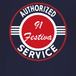Authorized Service 1991 Festiva Dark T Shirt