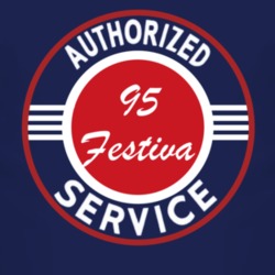 Authorized Service 1995 Festiva Dark T Shirt