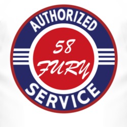 Authorized Service 1958 PLYMOUTH FURY T Shirt