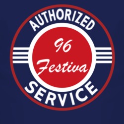 Authorized Service 1996 Festiva Dark T Shirt