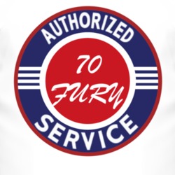 Authorized Service 1970 PLYMOUTH FURY T Shirt
