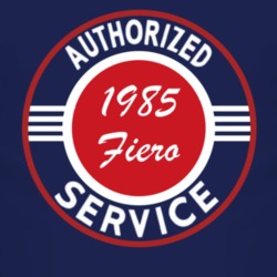Authorized Service 1985 Pontiac Fiero Dark T Shirt