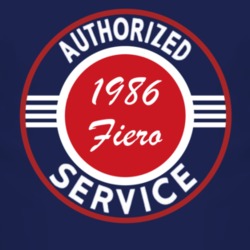 Authorized Service 1986 Pontiac Fiero Dark T Shirt